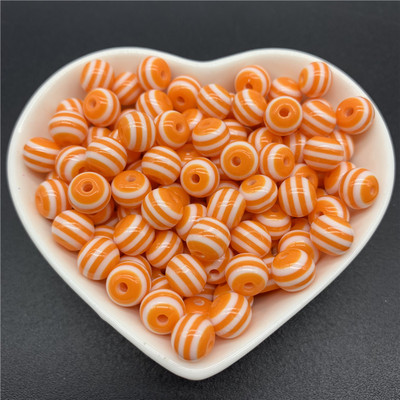 6 χιλιοστά 8 χιλιοστά 10 χιλιοστά Στρογγυλές χάντρες γοητείας Ρητίνης λωρίδες Χαλαρές χάντρες διαχωρισμού για κοσμήματα Αξεσουάρ κολιέ βραχιολιών DIY