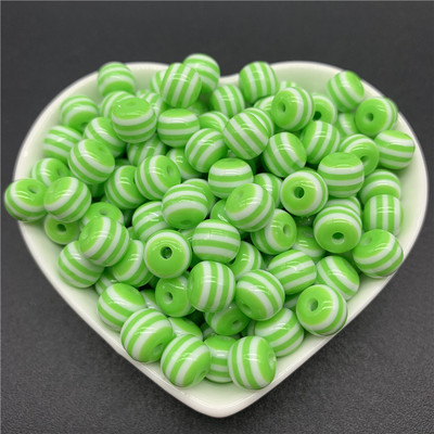 6 χιλιοστά 8 χιλιοστά 10 χιλιοστά Στρογγυλές χάντρες γοητείας Ρητίνης λωρίδες Χαλαρές χάντρες διαχωρισμού για κοσμήματα Αξεσουάρ κολιέ βραχιολιών DIY