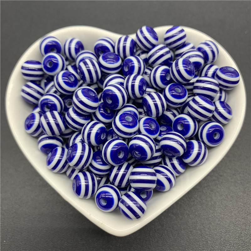 6 χιλιοστά 8 χιλιοστά 10 χιλιοστά Στρογγυλές χάντρες γοητείας Ρητίνης λωρίδες Χαλαρές χάντρες διαχωρισμού για κοσμήματα Αξεσουάρ κολιέ βραχιολιών DIY