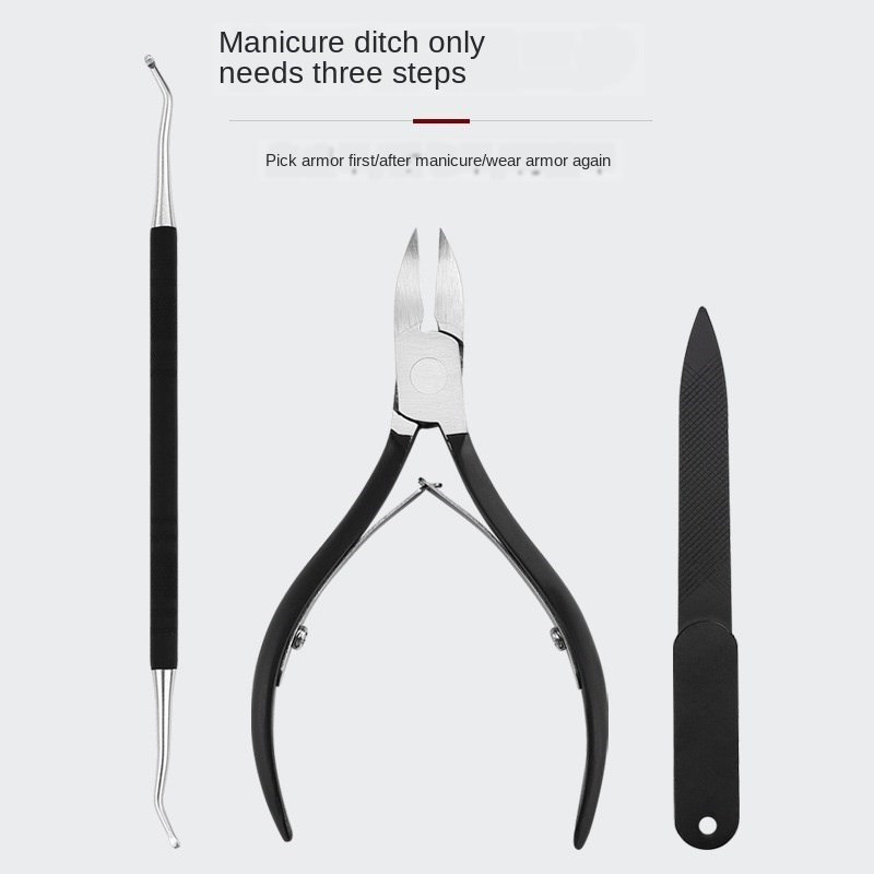 NOQ 8tk maniküüri küünekääride komplekt majapidamises kasutatav roostevabast terasest kõrva lusikas küünekäärid maniküüri tööriist pediküüri küünekäärid