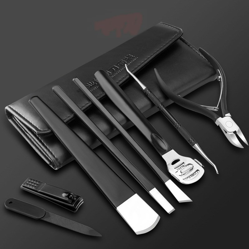 NOQ 8tk maniküüri küünekääride komplekt majapidamises kasutatav roostevabast terasest kõrva lusikas küünekäärid maniküüri tööriist pediküüri küünekäärid