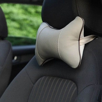1 τμχ Μαξιλάρι καθίσματος αυτοκινήτου Προσκέφαλο Κεφαλή οδήγησης Λαιμός Αναπνεύσιμο Μαξιλάρια αυτοκινήτου Μαξιλάρι Στήριξης Εσωτερικό PU Δέρμα
