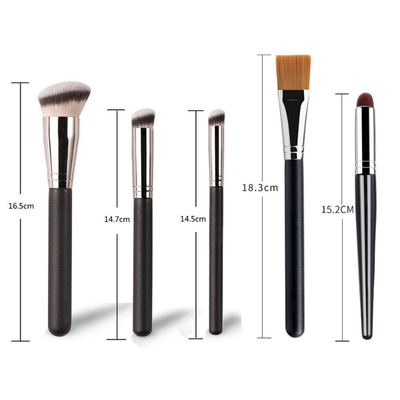 1 db Új alapozó korrektor ecset készlet sminkecset 170 270 szintetikus haj alapozó keverő ecset krém kontúr