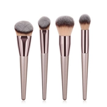 Ζεστά πινέλα μακιγιάζ σαμπάνιας Σετ για γυναίκες Καλλυντικό Foundation Powder Blush Eyeshadow Kabuki Blending Make Up Brush Beauty Tools