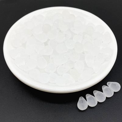 30tk 8x13mm läbipaistvad matt pisarakujulised helmed akrüülhelmed lahtised vahehelmed ehted käevõru ripatskõrvarõnga meisterdamine