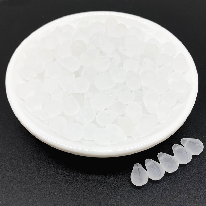 30tk 8x13mm läbipaistvad matt pisarakujulised helmed akrüülhelmed lahtised vahehelmed ehted käevõru ripatskõrvarõnga meisterdamine