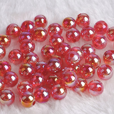 6 mm 8 mm 10 mm Rainbow Candy AB Okrugle akrilne perle labave razmaknice za izradu nakita DIY narukvica ogrlica
