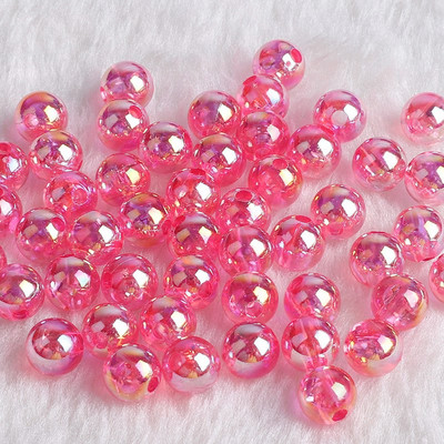 6 mm 8 mm 10 mm Rainbow Candy AB Okrugle akrilne perle labave razmaknice za izradu nakita DIY narukvica ogrlica