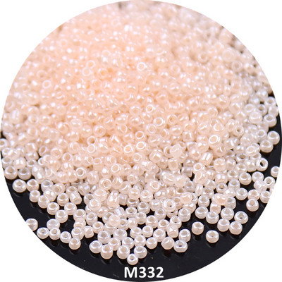 Mitme suurusega 1,5 mm 2 mm 3 mm 4 mm Tseiloni ümmargused klaasist seemnehelmed Macaroon Cream vahehelmed isetegemiseks ehete valmistamiseks käevõru tarvik