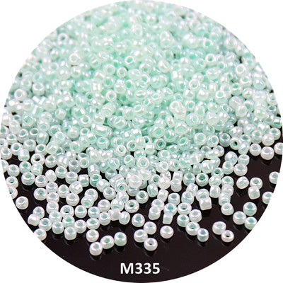 Mitme suurusega 1,5 mm 2 mm 3 mm 4 mm Tseiloni ümmargused klaasist seemnehelmed Macaroon Cream vahehelmed isetegemiseks ehete valmistamiseks käevõru tarvik