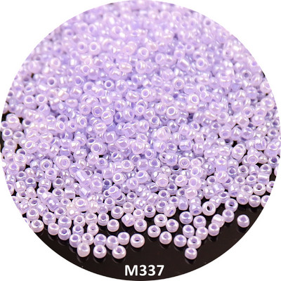 Mitme suurusega 1,5 mm 2 mm 3 mm 4 mm Tseiloni ümmargused klaasist seemnehelmed Macaroon Cream vahehelmed isetegemiseks ehete valmistamiseks käevõru tarvik