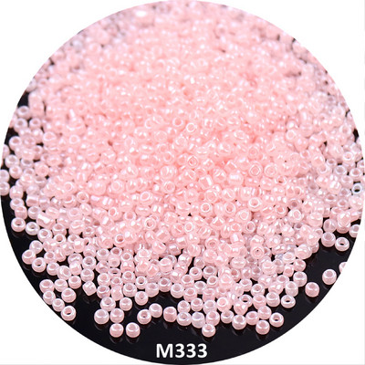 Mitme suurusega 1,5 mm 2 mm 3 mm 4 mm Tseiloni ümmargused klaasist seemnehelmed Macaroon Cream vahehelmed isetegemiseks ehete valmistamiseks käevõru tarvik