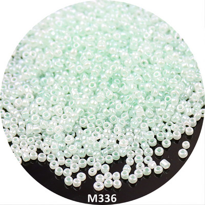 Mitme suurusega 1,5 mm 2 mm 3 mm 4 mm Tseiloni ümmargused klaasist seemnehelmed Macaroon Cream vahehelmed isetegemiseks ehete valmistamiseks käevõru tarvik