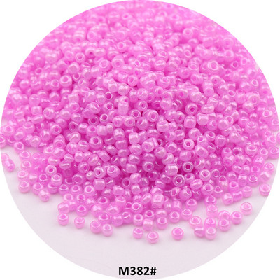 Mitme suurusega 1,5 mm 2 mm 3 mm 4 mm Tseiloni ümmargused klaasist seemnehelmed Macaroon Cream vahehelmed isetegemiseks ehete valmistamiseks käevõru tarvik