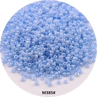 Mitme suurusega 1,5 mm 2 mm 3 mm 4 mm Tseiloni ümmargused klaasist seemnehelmed Macaroon Cream vahehelmed isetegemiseks ehete valmistamiseks käevõru tarvik