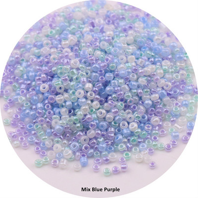 Mitme suurusega 1,5 mm 2 mm 3 mm 4 mm Tseiloni ümmargused klaasist seemnehelmed Macaroon Cream vahehelmed isetegemiseks ehete valmistamiseks käevõru tarvik