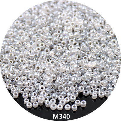 Mitme suurusega 1,5 mm 2 mm 3 mm 4 mm Tseiloni ümmargused klaasist seemnehelmed Macaroon Cream vahehelmed isetegemiseks ehete valmistamiseks käevõru tarvik