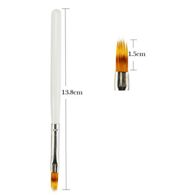 1 τμχ Πινέλο τζελ για βούρτσα νυχιών για την τέχνη νυχιών Ombre μαλακή βούρτσα για μανικιούρ Βερνίκι νυχιών Σχέδιο Ζωγραφική Διακόσμηση Στυλό LA285-1