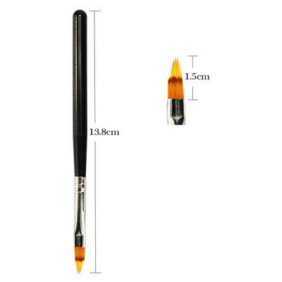 1 τμχ Πινέλο τζελ για βούρτσα νυχιών για την τέχνη νυχιών Ombre μαλακή βούρτσα για μανικιούρ Βερνίκι νυχιών Σχέδιο Ζωγραφική Διακόσμηση Στυλό LA285-1