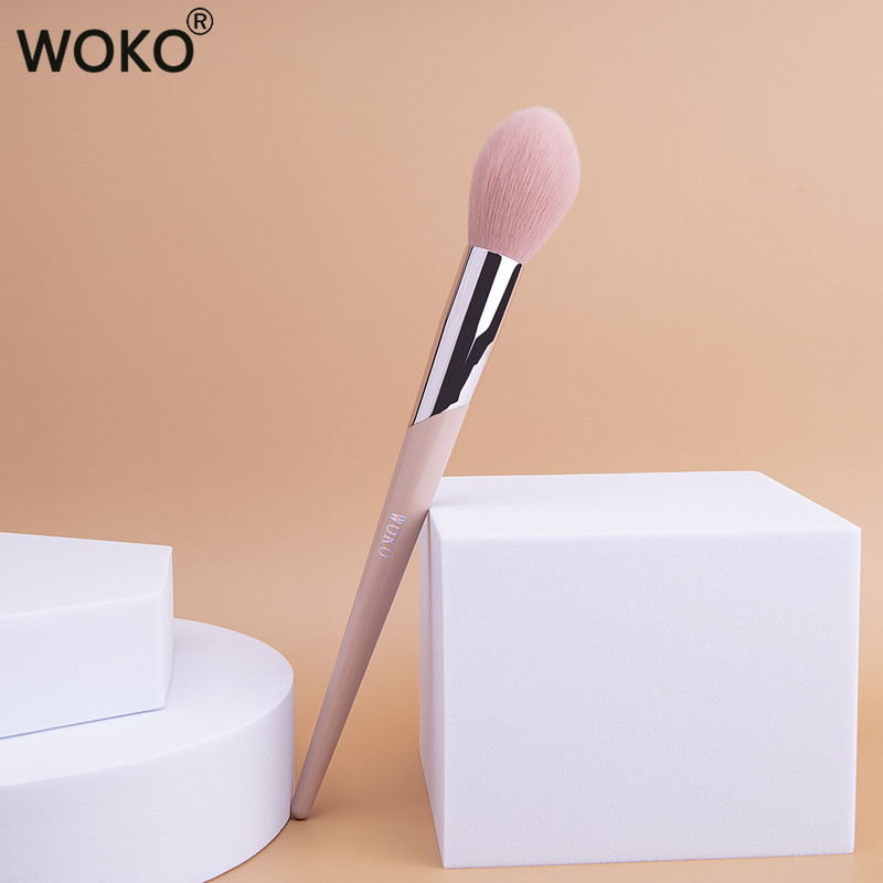 FB116 nustatantis pudros šepetėlis kūgiškai paryškinantis kontūrus formuojantis pudras makiažo įrankis mados „Fenty“ stiliaus rožinės spalvos makiažo šepetėliai