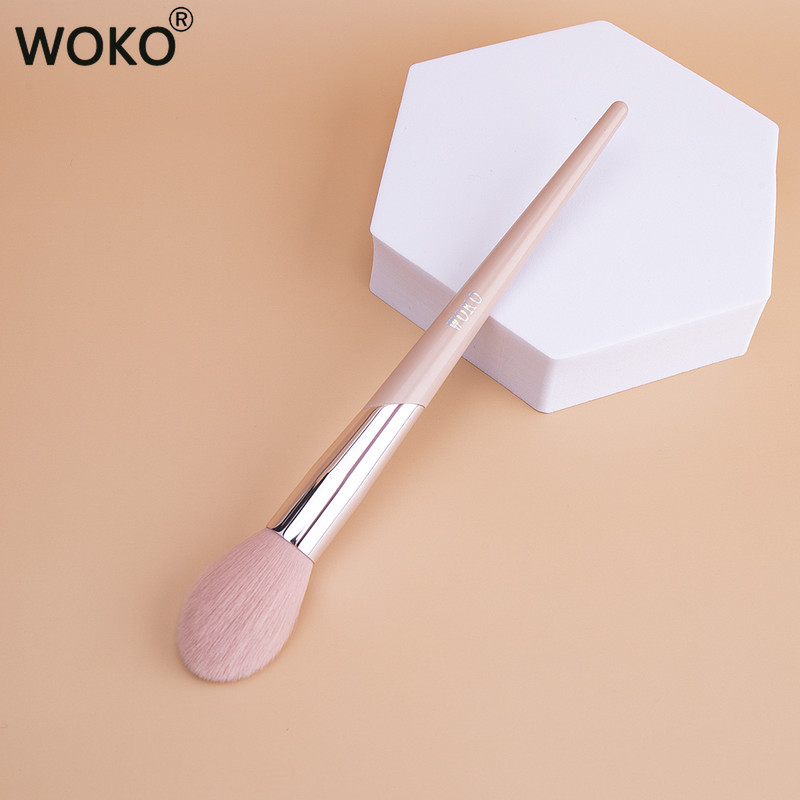 FB116 nustatantis pudros šepetėlis kūgiškai paryškinantis kontūrus formuojantis pudras makiažo įrankis mados „Fenty“ stiliaus rožinės spalvos makiažo šepetėliai