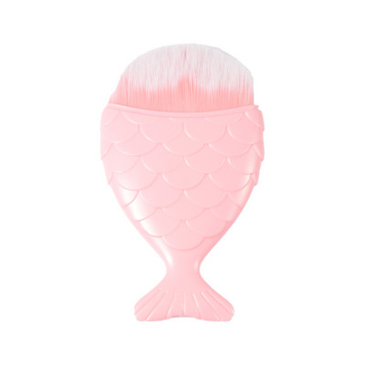 Βούρτσα νυχιών σε σχήμα ουράς ψαριού Καλλυντικά πινέλα με κάτω μέρος ψαριού Πούδρα σκόνης καθαρισμού για τα νύχια Βούρτσα νυχιών για εργαλεία μανικιούρ