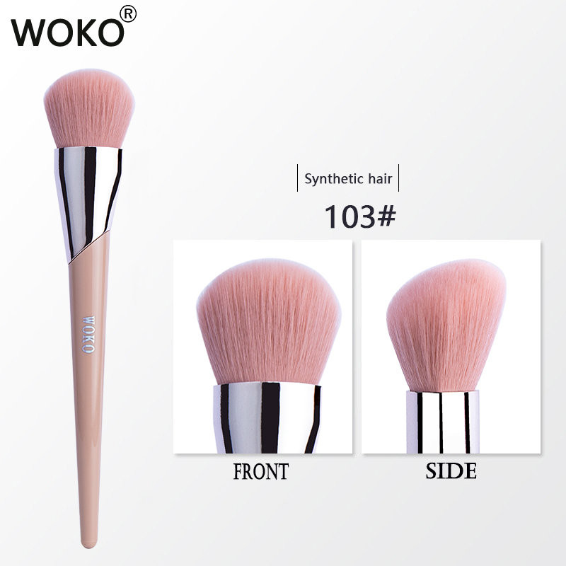 FB103 Blush High Gloss Facial Foundation makiažo šepetėlis Veido skaistalų kreminis šepetėlis Fashion Fenty Style Contour Blush Beauty Tool