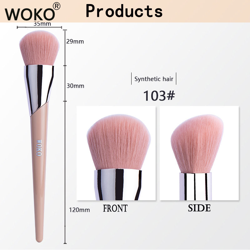 FB103 Blush High Gloss Facial Foundation makiažo šepetėlis Veido skaistalų kreminis šepetėlis Fashion Fenty Style Contour Blush Beauty Tool
