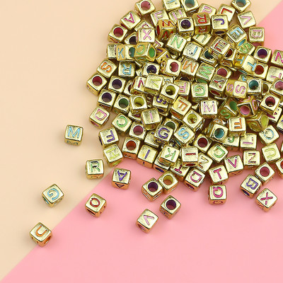 100 ruudukujulist kirjahelmest Akrüülist helendavad digitaalsed segavärvilised täringurõngad vaherõngad helmed ehted isetegemise käevõru kaelakee tarvikute valmistamiseks