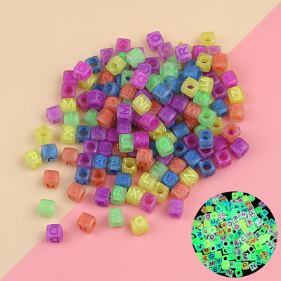 100 ruudukujulist kirjahelmest Akrüülist helendavad digitaalsed segavärvilised täringurõngad vaherõngad helmed ehted isetegemise käevõru kaelakee tarvikute valmistamiseks