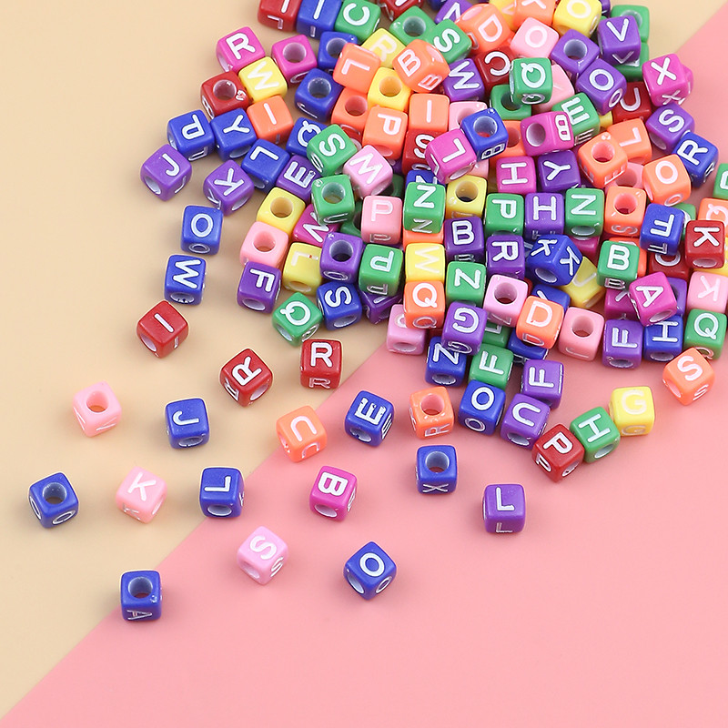 100 ruudukujulist kirjahelmest Akrüülist helendavad digitaalsed segavärvilised täringurõngad vaherõngad helmed ehted isetegemise käevõru kaelakee tarvikute valmistamiseks