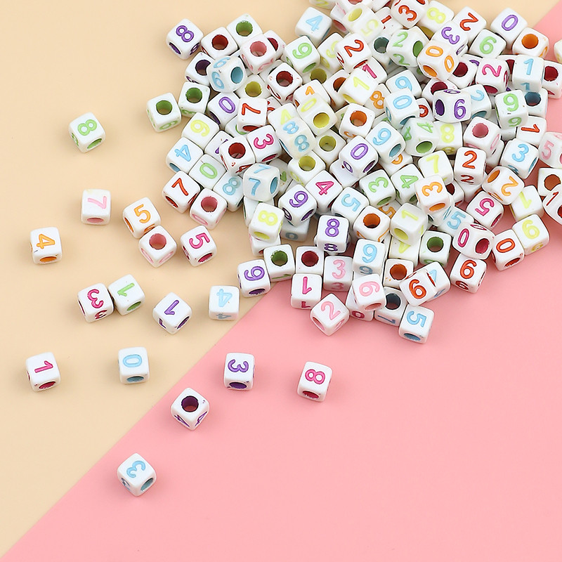 100 ruudukujulist kirjahelmest Akrüülist helendavad digitaalsed segavärvilised täringurõngad vaherõngad helmed ehted isetegemise käevõru kaelakee tarvikute valmistamiseks