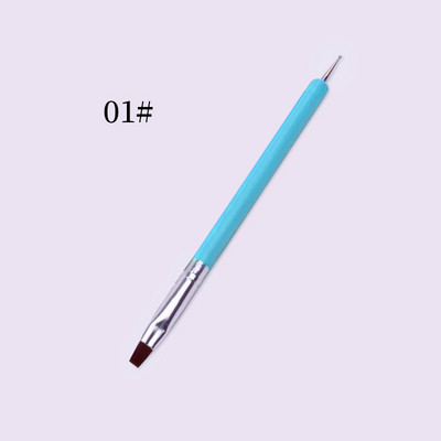 1 kom Nail Art crna ručka četkica za slikanje s uzorkom Akrilni UV gel ekstenzijski premaz Olovka za crtanje DIY alat za manikuru
