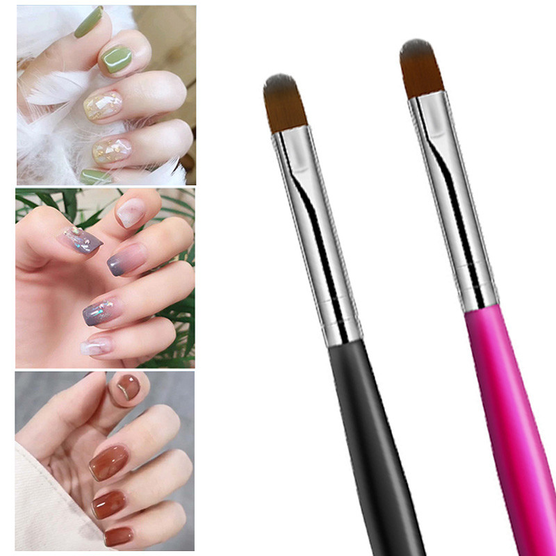1 kom Nail Art crna ručka četkica za slikanje s uzorkom Akrilni UV gel ekstenzijski premaz Olovka za crtanje DIY alat za manikuru