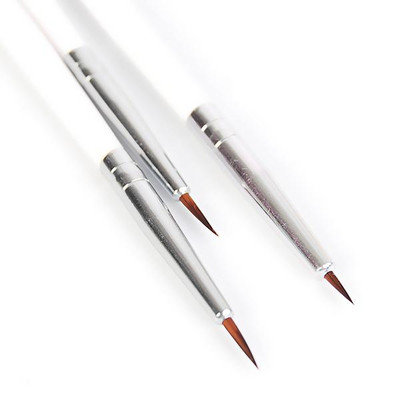 3 τμχ Σετ βουρτσών γραμμής γαλλικής λωρίδας Σετ βούρτσες με εξαιρετικά λεπτή γραμμή σχεδίασης Στυλό με διπλό άκρο UV Gel βούρτσες Εργαλεία μανικιούρ