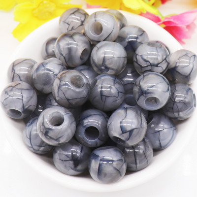 10 τμχ ακρυλικό ουράνιο τόξο ρίγες χάντρες πολύχρωμες χάντρες μεγάλη τρύπα Γούρια για γυναίκες Κοσμήματα κατασκευής βραχιόλια κολιέ Μπρελόκ