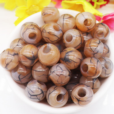 10 τμχ ακρυλικό ουράνιο τόξο ρίγες χάντρες πολύχρωμες χάντρες μεγάλη τρύπα Γούρια για γυναίκες Κοσμήματα κατασκευής βραχιόλια κολιέ Μπρελόκ