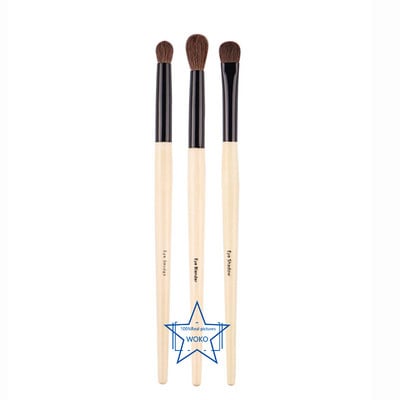 1/3 vnt. akių šešėlių makiažo šepetėlių rinkinys Natural Horse Hair Eye Beauty rinkinys akių šešėlių raukšlių dėmės Highlight maišymo makiažo įrankiai