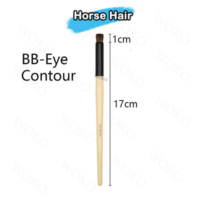 1/3 tk lauvärvi meigipintslite komplekt Natural Horse Hair Eye Beauty Kit lauvärvide kortsude ja plekkide esiletõstmise segamine meigitööriistad