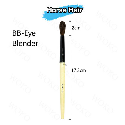 1/3 tk lauvärvi meigipintslite komplekt Natural Horse Hair Eye Beauty Kit lauvärvide kortsude ja plekkide esiletõstmise segamine meigitööriistad