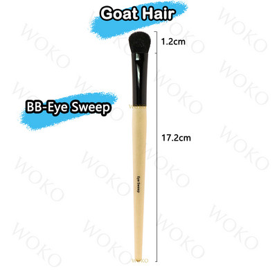 1/3 tk lauvärvi meigipintslite komplekt Natural Horse Hair Eye Beauty Kit lauvärvide kortsude ja plekkide esiletõstmise segamine meigitööriistad