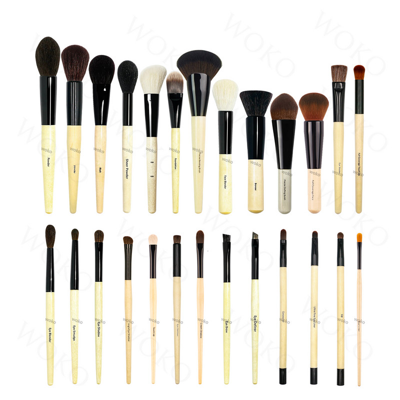 1/3 tk lauvärvi meigipintslite komplekt Natural Horse Hair Eye Beauty Kit lauvärvide kortsude ja plekkide esiletõstmise segamine meigitööriistad