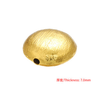 ZHUKOU 15x16mm 2PCS Oblate Spacer Beads για γυναίκες DIY χειροποίητα σκουλαρίκια κολιέ αξεσουάρ κοσμήματα Findings model:PZ31