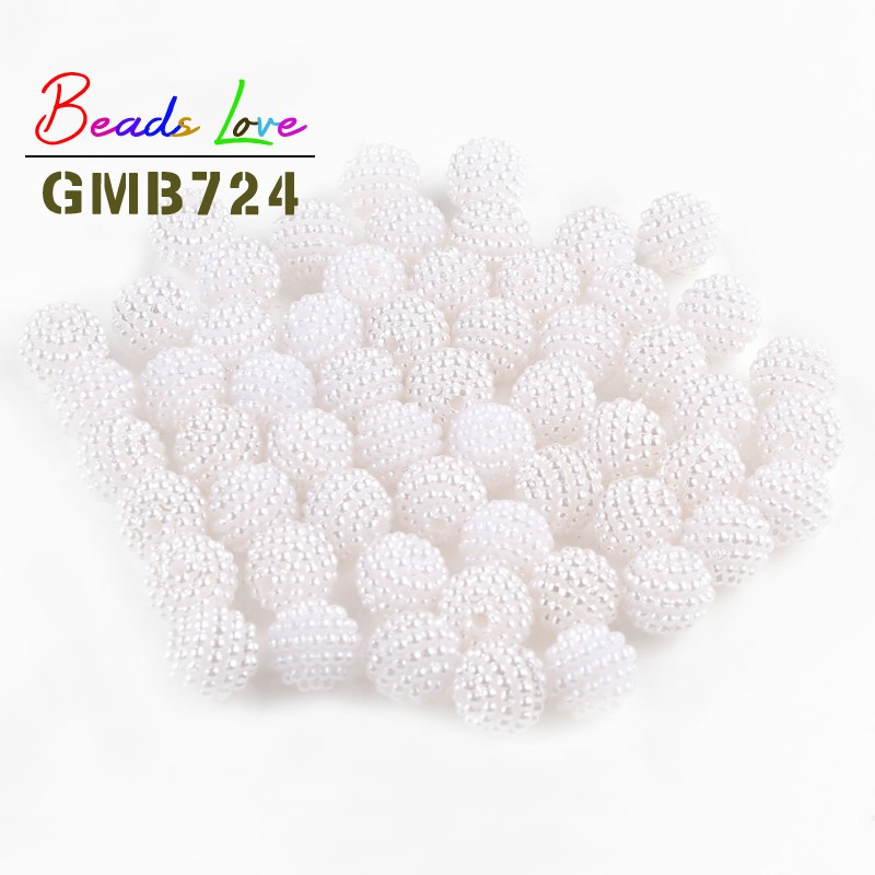10mm-20mm Mješovite Bayberry perle Akrilne perle Okrugle labave europske perle za izradu nakita Odgovara ručno izrađenim dodacima za DIY narukvice