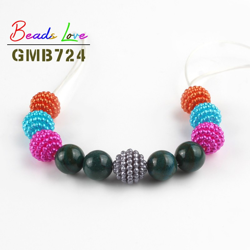 10mm-20mm Mješovite Bayberry perle Akrilne perle Okrugle labave europske perle za izradu nakita Odgovara ručno izrađenim dodacima za DIY narukvice