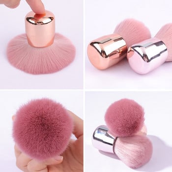 1PCS Професионална четка за нокти Art Mushroom Brush Кръгла боя Гел за почистване на прах Четка за грим Аксесоари за маникюр Оборудване Инструменти