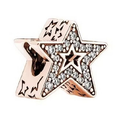 Uus euroopa võlu Tähed, Kuu, südamed, lumehelbed sobivad Pandora käevõru DIY naiste ehted