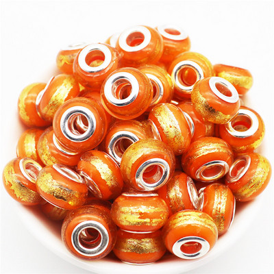 10 db/tétel nagy lyuk, kerek csillogó gyöngyök, varázslatok Fit Pandora karkötő kígyó lánczsinór nyaklánc ékszerkészítéshez, női barkácsoláshoz