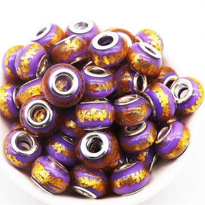 10 db/tétel nagy lyuk, kerek csillogó gyöngyök, varázslatok Fit Pandora karkötő kígyó lánczsinór nyaklánc ékszerkészítéshez, női barkácsoláshoz