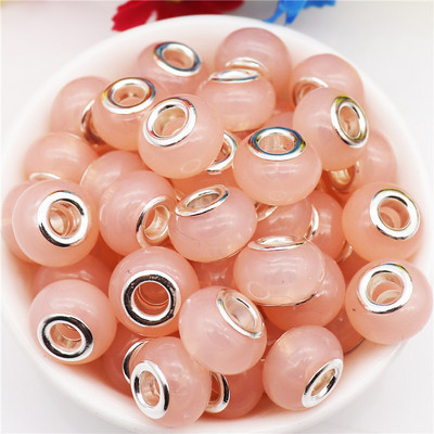 10 db/tétel nagy lyuk, kerek csillogó gyöngyök, varázslatok Fit Pandora karkötő kígyó lánczsinór nyaklánc ékszerkészítéshez, női barkácsoláshoz